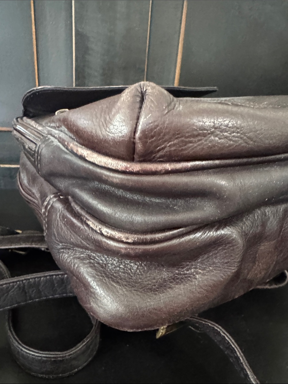 Brown Leather Backpack - Classic Carry - Picture 5 of 11